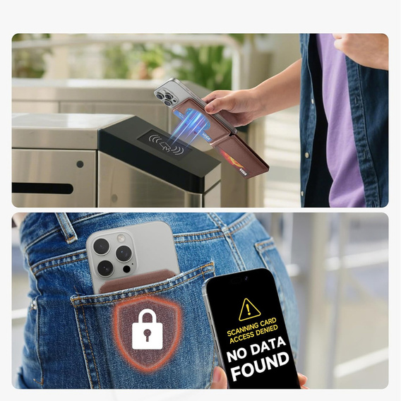 Μαγνητικό πορτοφόλι με τοποθεσία, NFC και βάση για iPhone 16 Pro