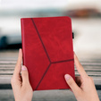 θήκη για Samsung Galaxy Tab A9+, Classic, με υποδοχή γραφίδας, κόκκινη