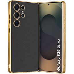 Θήκη για Samsung Galaxy S25 Ultra, GKK Leather, μαύρη