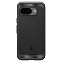 θήκη Spigen για Google Pixel 9A, Rugged Armor MagSafe, μαύρη + μετριασμένο γυαλί 9H