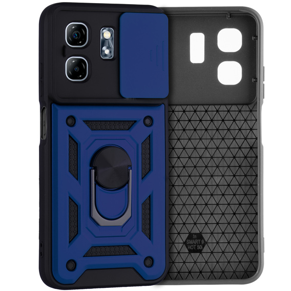 Θήκη για Infinix Hot 50i 4G, CamShield Slide, μπλε