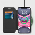 Θήκη με πτερύγιο για iPhone 11, RFID Wallet MagSafe CamShield, μαύρη