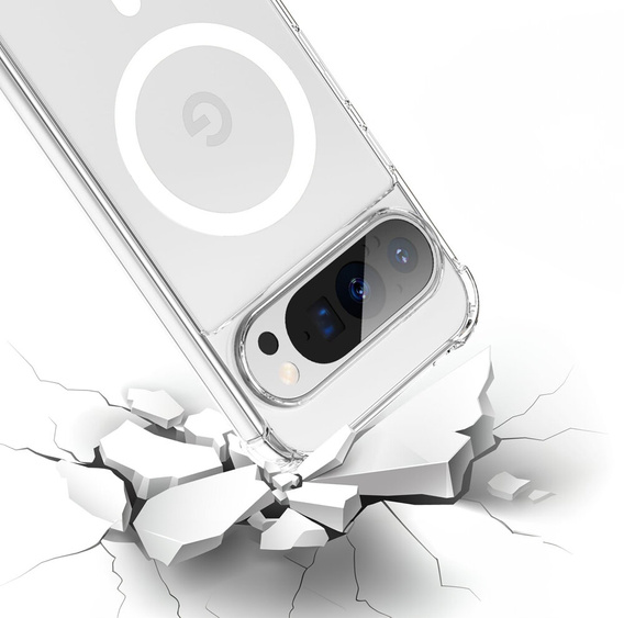Θήκη για Google Pixel 9 / 9 Pro, Dropproof MagSafe, διαφανής