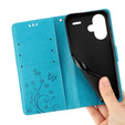 Θήκη με πτερύγιο για Xiaomi Redmi Note 13 Pro+, Butterfly, μπλε