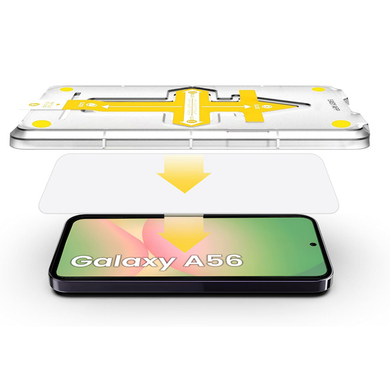 2x Μετριασμένο γυαλί για Samsung Galaxy S25 Edge, ERBORD Easy App Full Screen Protector