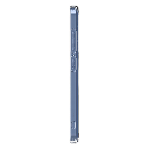 Θήκη MagSafe Spigen για Samsung Galaxy S25+ Plus, Ultra Hybrid, διάφανο / λευκό + Μετριασμένο γυαλί 9H