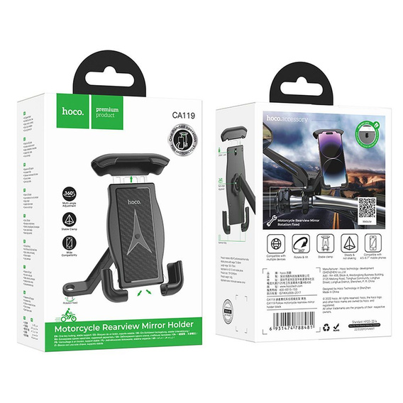 Βάση για κινητό τηλέφωνο Hoco CA119 για μοτοσικλέτα