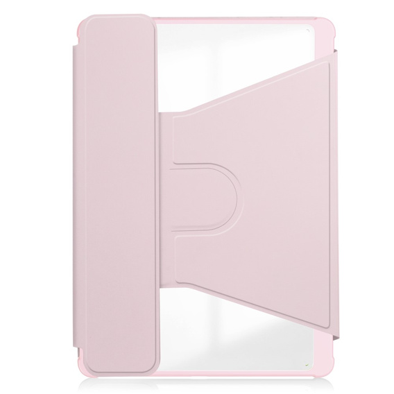 Θήκη πληκτρολογίου για Samsung Galaxy Tab A9+, Rotary 360° Leather, ροζ rose gold