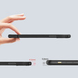 Θήκη για Oppo Reno 12F / 12S, με μαγνητική πλάκα, διαφανής / μαύρη