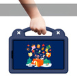 Παιδική θήκη για Xiaomi Redmi Pad SE 8.7", Cute Patterns, με βάση, σκούρο μπλε