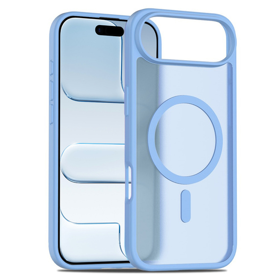Θήκη Matt για iPhone Air, για MagSafe, ημιδιαφανές μπλε