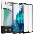 2x Μετριασμένο γυαλί για Samsung Galaxy S20 FE, ERBORD 3D πλήρης οθόνη