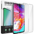 2x Μετριασμένο γυαλί για Samsung Galaxy A70, ERBORD 9H Hard Glass στην οθόνη