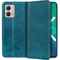 θήκη με πτερύγιο για Motorola Moto G53 / G23 / G13, Split Leather, πράσινη