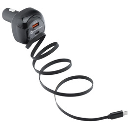 Φορτιστής αυτοκινήτου Forcell F-Energy Alu με καλώδιο USB-C 75 W