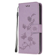 Θήκη με πτερύγιο για Motorola Moto G10 / G30, Butterfly, μπλε