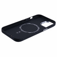 Θήκη για iPhone 15, ανθρακονήματα MagSafe, μαύρη