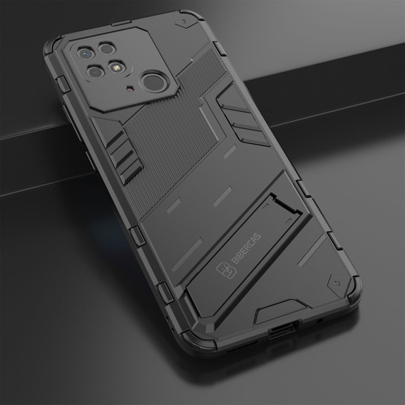 Θήκη για Xiaomi Redmi 10C, Military kickstand, μπλε