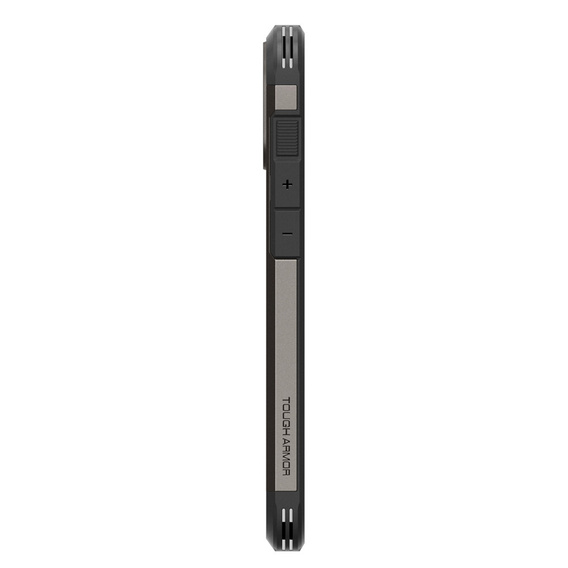 θήκη Spigen για iPhone 16, Tough Armor Mag Mag MagSafe, γκρι + μετριασμένο γυαλί 9H