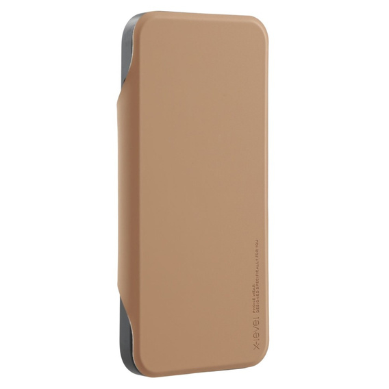 Θήκη X-LEVEL για iPhone 16 Pro, Magnetic Card Holder, καφέ