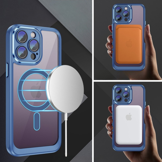 Θήκη για iPhone 14 Pro, ERBORD Impact Guard, MagSafe, μπλε