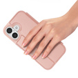 Θήκη Dux Ducis για iPhone 17, Skin Pro, με πτερύγιο, με υποδοχή για κάρτες, ροζ