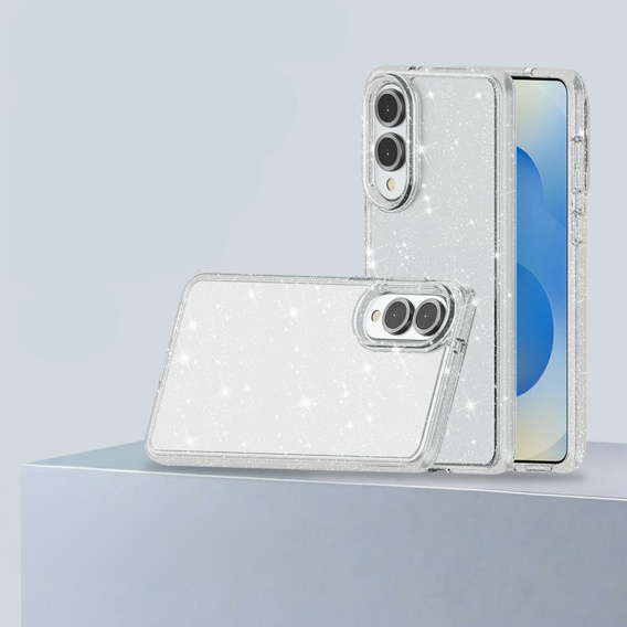 Θήκη για Samsung Galaxy S25 Edge, Glittery Powder, διαφανής