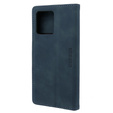 Θήκη για Motorola Edge 40 Neo, ERBORD Vintage, πορτοφόλι με πτερύγιο, μπλε
