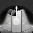 Μαγνητική θήκη MagSafe Dual Glass για iPhone 14 Pro Max, ασημένια