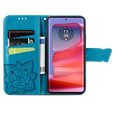 Θήκη με πτερύγιο για Motorola Edge 50 Ultra, Butterfly, μπλε