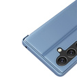 Θήκη για Samsung Galaxy A15, Clear View, μαύρη + γυαλί 9H