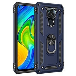 θωρακισμένη θήκη για Xiaomi Redmi Note 9, Nox Case Ring, μπλε