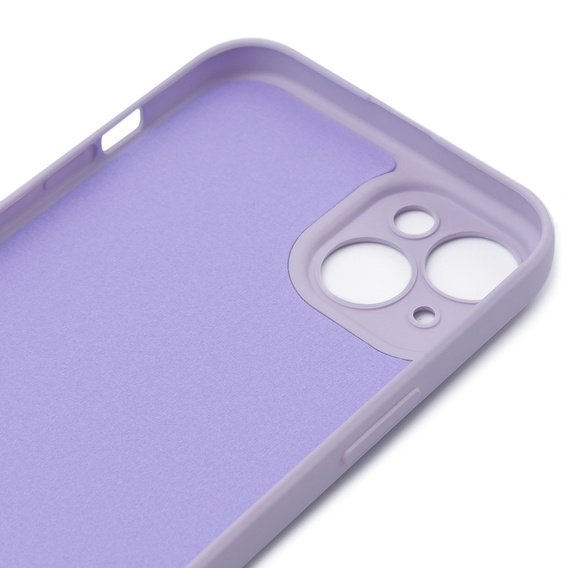 Θήκη για iPhone 15, Silicone Lite, μωβ