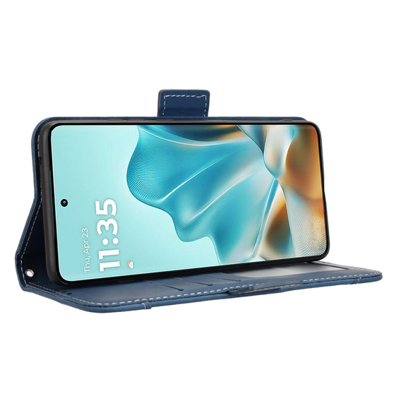 Θήκη με πτερύγιο για Motorola Edge 60 / 60 Fusion, Card Slot, σκούρο μπλε