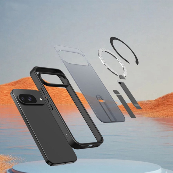 Υβριδική θήκη Fusion για Google Pixel 10 / 10 Pro, για MagSafe, με βάση, μαύρο