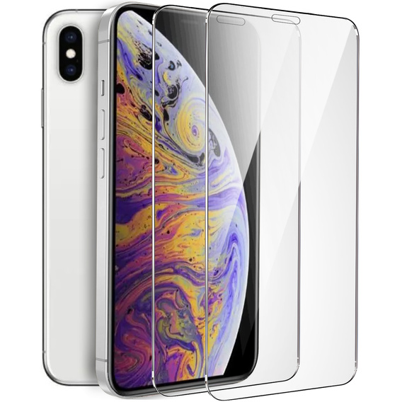 2x Μετριασμένο γυαλί για iPhone X/XS, ERBORD 9H Hard Glass στην οθόνη