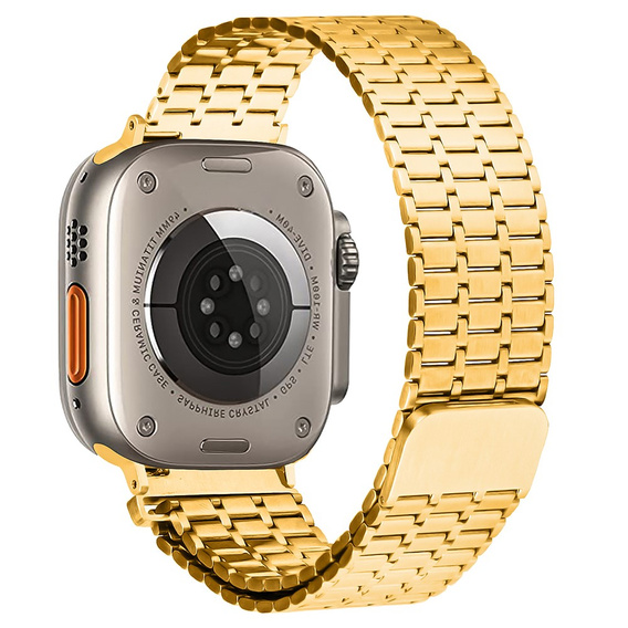 Ατσάλινο βραχιόλι για Apple Watch 1/2/3/4/5/6/7/8/SE/ULTRA 42/44/45/49 MM - χρυσή