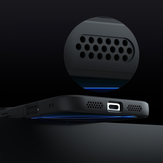 Ματ θήκη για iPhone 17 Pro Max, για Magsafe, μαύρο ματ