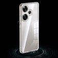 Θήκη για Xiaomi Poco F6, Fusion Hybrid, διαφανής