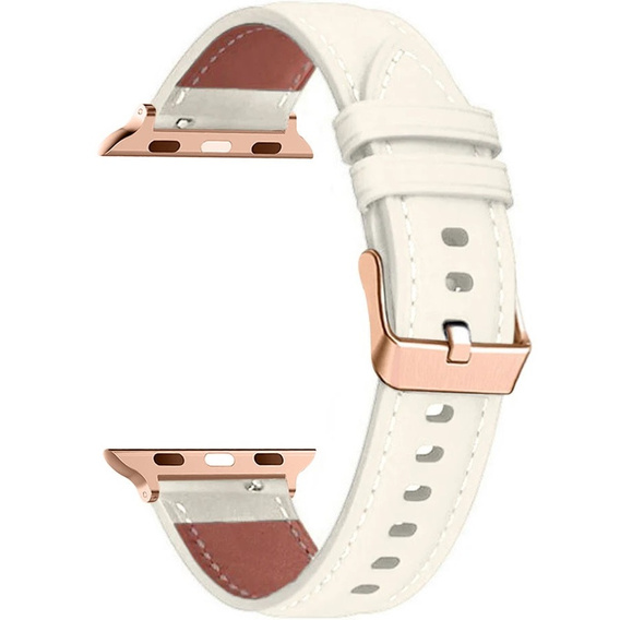 Δερμάτινο λουράκι για Apple Watch 1/2/3/4/5/6/7/8/SE/Ultra 42/44/45/49mm, ροζ