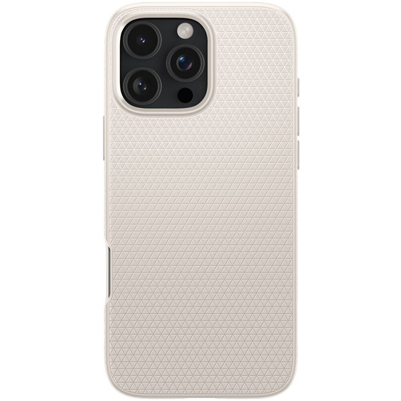 θήκη Spigen για iPhone 16 Pro, Liquid Air, τιτάνιο + μετριασμένο γυαλί 9H