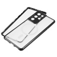 Μαγνητική θήκη MagSafe Dual Glass για Samsung Galaxy S21 Ultra, μαύρη