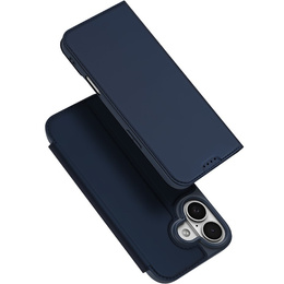 Θήκη Dux Ducis για iPhone 17, Skin Pro, με πτερύγιο, με υποδοχή για κάρτες, μπλε σκούρο μπλε