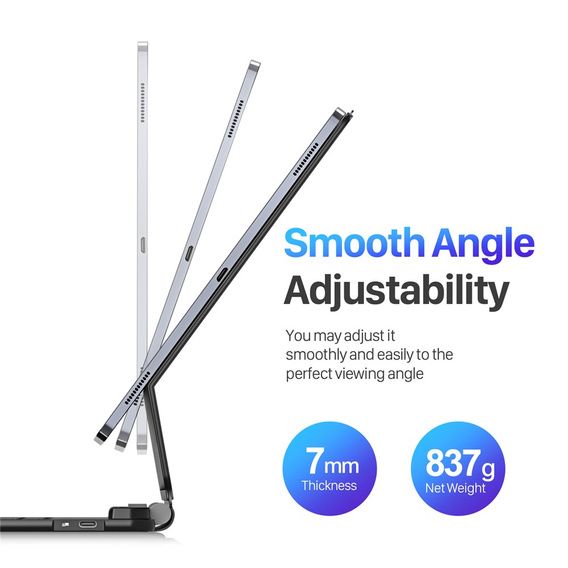 Θήκη πληκτρολογίου Dux Ducis Bluetooth για Samsung Galaxy Tab S10 Ultra / S9 Ultra / S8 Ultra
