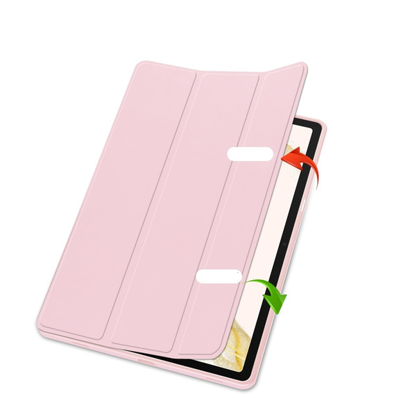 Θήκη για Samsung Galaxy Tab S10+ Plus, Smartcase με χώρο για γραφίδα, ροζ