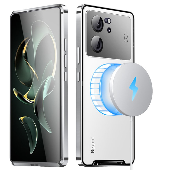 θήκη προστασίας κάμερας για το Xiaomi 13T / 13T Pro, CamShield MagSafe, διαφανές / ασημί