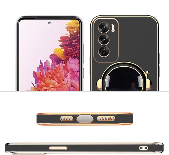 Θήκη για Oppo Reno 12, Astronaut, μαύρη