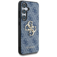 GUESS Θήκη για Samsung Galaxy S25, 4G Big Metal Logo, μπλε