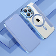 Θήκη με πτερύγιο για iPhone 15 Pro, RFID Wallet MagSafe CamShield, μπλε