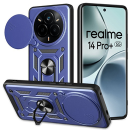 Θήκη για Realme 14 Pro+ 5G, CamShield Slide, μπλε